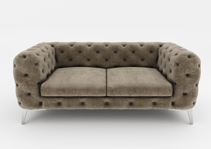 Modell "CHESTERFIELD ROYAL" 2-SITZER SOFA IN STOFF SAMT PREMIUM