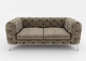 Mobile Preview: Modell "CHESTERFIELD ROYAL" 2-SITZER SOFA IN STOFF SAMT PREMIUM