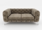 Preview: Modell "CHESTERFIELD ROYAL" 2-SITZER SOFA IN STOFF SAMT PREMIUM