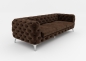 Mobile Preview: Modell "CHESTERFIELD ROYAL" 2-SITZER SOFA IN STOFF SAMT PREMIUM