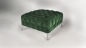 Preview: Modell " CHESTERFIELD ROYAL" HOCKER  (80 x 80 cm) IN STOFF SAMT PREMIUM