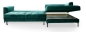 Preview: MODELL "LUZI", ECKSOFA MIT BETTFUNKTION, STAURAUM, IN STOFF ( ADORE – freie Farbwahl ) !