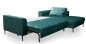 Preview: MODELL "LUZI", ECKSOFA MIT BETTFUNKTION, STAURAUM, IN STOFF ( ADORE – freie Farbwahl ) !