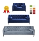 Preview: MODELL "PALMIERI" 2-SITZER SOFA IN SAMTSTOFF PREMIUM