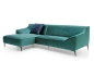 Preview: MODELL "AUSTIN", ECKSOFA IN PETROL STOFF ( BRRUSSELS, freie Farbwahl ) !