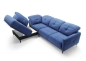 Preview: MODELL "SANDRA", ECKSOFA MIT BETT UND STAURAUM, IN STOFF ( ASTON – freie Farbwahl) !