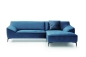 Preview: MODELL "AUSTIN", ECKSOFA IN PETROL STOFF ( BRRUSSELS, freie Farbwahl ) !