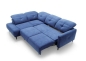 Preview: MODELL "SANDRA", ECKSOFA MIT BETT UND STAURAUM, IN STOFF ( ASTON – freie Farbwahl) !