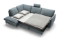 Preview: MODELL "NILS", ECKSOFA MIT BETTFUNKTION, IN STOFF ( PERSEMPRA – freie Farbwahl) !