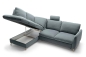 Preview: MODELL "NILS", ECKSOFA MIT BETTFUNKTION, IN STOFF ( PERSEMPRA – freie Farbwahl) !