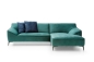 Preview: MODELL "AUSTIN", ECKSOFA IN PETROL STOFF ( BRRUSSELS, freie Farbwahl ) !