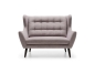 Preview: MODELL "HENRY", 2-SITZER SOFA IN STOFF ( MONOLITH , freie Farbwahl ) !