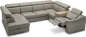 Preview: MODELL "URBANO", ECKSOFA IN ECHTLEDER ( EVOLUTION – freie Farbwahl ) !