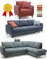 Preview: MODELL "NILS", 2-SITZER SOFA IN STOFF ( PERSEMPRA – freie Farbwahl) !