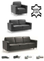 Preview: MODELL "BASIC", 2-SITZER SOFA IN ECHTLEDER ( NATURELLE, freie Farbwahl ) !