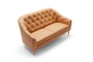 Preview: MODELL:  " CHESTERFIELD “  3 - SITZER SOFA IN  LEDER LOOK  PREMIUM