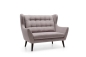 Preview: MODELL "HENRY", 2-SITZER SOFA IN STOFF ( MONOLITH , freie Farbwahl ) !