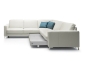 Preview: MODELL "BASIC", ECKSOFA 2,5+E+2 MIT BETTFUNKTION IN ECHTLEDER ( NATURELLE, freie Farbwahl ) !