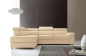 Preview: MODELL "ZOOM", ECKSOFA MIT BETTFUNKTION UND STAURAUM , IN ECHTLEDER ( NATURELLE , freie Farbwahl ) !