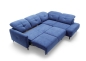 Preview: MODELL "SANDRA", ECKSOFA MIT BETT UND STAURAUM, IN STOFF ( ASTON – freie Farbwahl) !