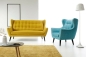 Preview: MODELL "HENRY", 2-SITZER SOFA IN STOFF ( MONOLITH , freie Farbwahl ) !