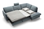 Preview: MODELL "NILS", ECKSOFA MIT BETTFUNKTION, IN STOFF ( PERSEMPRA – freie Farbwahl) !