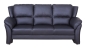 Preview: MODELL „PARIS “ 3 - SITZER SOFA IN LEDER LOOK PREMIUM