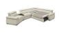 Preview: MODELL "ZOOM", ECKSOFA 1B+T+2,5BK+E+3F MIT BETTFUNKTION UND STAURAUM , IN ECHTLEDER ( NATURELLE , freie Farbwahl ) !