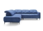 Preview: MODELL "SANDRA", ECKSOFA MIT BETT UND STAURAUM, IN STOFF ( ASTON – freie Farbwahl) !