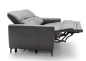 Preview: MODELL "SANDRA", 3-SITZER SOFA MIT RELAXFUNKTION (elektrisch), IN ECHTLEDER ( EVOLUTION)