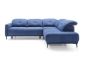 Preview: MODELL "SANDRA", ECKSOFA MIT BETT UND STAURAUM, IN STOFF ( ASTON – freie Farbwahl) !