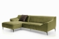 Preview: MODELL "AUSTIN", ECKSOFA IN PETROL STOFF ( BRRUSSELS, freie Farbwahl ) !