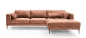 Preview: MODELL "LUZI", ECKSOFA MIT BETTFUNKTION, STAURAUM, IN STOFF ( ADORE – freie Farbwahl ) !