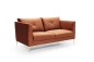 Preview: MODELL "FARINA", 2-SITZER SOFA IN TERRACOTTA STOFF ( ADORE, freie Farbwahl ) !