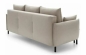 Preview: MODELL "NESTO", 3-SITZER SOFA MIT BETTFUNKTION, IN STOFF ( CAMELEON – freie Farbwahl ) !