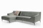 Preview: MODELL "AUSTIN", ECKSOFA IN PETROL STOFF ( BRRUSSELS, freie Farbwahl ) !