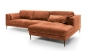 Preview: MODELL "LUZI", ECKSOFA MIT BETTFUNKTION, STAURAUM, IN STOFF ( ADORE – freie Farbwahl ) !