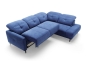 Preview: MODELL "SANDRA", ECKSOFA MIT BETT UND STAURAUM, IN STOFF ( ASTON – freie Farbwahl) !