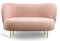 Preview: MODEL „ALDO” 2-SITZER SOFA IN STOFF BOUCLE