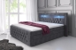 Preview: MODELL:  " PRINCESSE " BOXSPRINGBETT MIT TOPPER 140 x 200 cm & 160 x 200 cm & 180 x 200 cm IN SAMTSTOFF VELVET