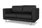 Preview: MODELL „BOSTON“ 2 - SITZER SOFA IN LEDER LOOK PREMIUM