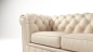 Preview: MODELL:  " CHESTERFIELD MOCCA " 2-SITZER SOFA IN STOFF "AMORE" PREMIUM