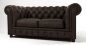 Preview: MODELL:  " CHESTERFIELD MOCCA " 2-SITZER SOFA IN STOFF "AMORE" PREMIUM
