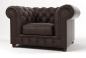 Preview: MODELL:  " CHESTERFIELD MOCCA " SESSEL IN STOFF "AMORE" PREMIUM