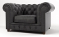 Preview: MODELL:  " CHESTERFIELD MOCCA " 2-SITZER SOFA IN STOFF "AMORE" PREMIUM