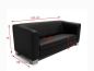 Preview: MODELL:  " CHICAGO " 3-SITZER SOFA in LEDER LOOK PREMIUM