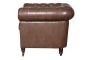 Preview: MODELL:  " CHESTERFIELD CLASSIC “  HOCKER - KLEIN ( 75 X 70 cm ) IN  LEDER LOOK PREMIUM