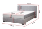 Preview: MODELL:  " APHRODITE " BOXSPRINGBETT MIT TOPPER 140 x 200 cm & 160 x 200 cm & 180 x 200 cm IN SAMTSTOFF VELVET PREMIUM