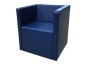 Preview: MODELL „DOMINO“ SESSEL IN LEDER LOOK PREMIUM