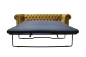 Mobile Preview: MODELL:  " CHESTERFIELD CLASSIC “  HOCKER - GROSS ( 100 x 100 cm ) IN STOFF AMORE PREMIUM *)